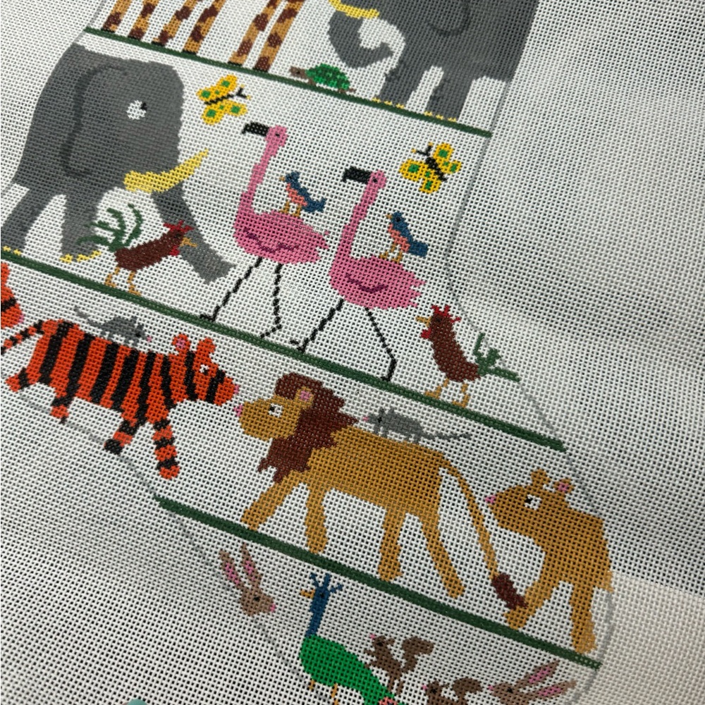 Needlepoint stocking. - Picture 2 of 3